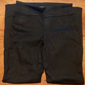 Rock & Republic Denim Rx Black Jean Leggings size 8